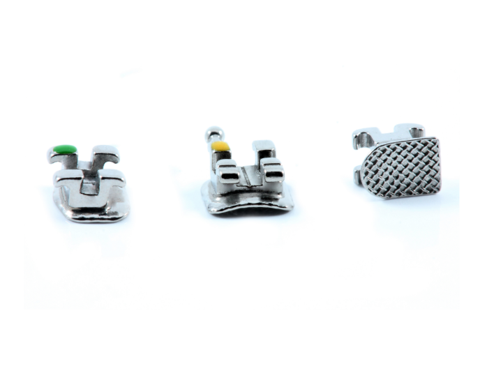BRACKETS METALICOS MIM CONFORT MBT .022 GANCHOS 3,4,5 1 JUEGO
